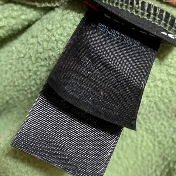 North Face XL Womens Denali Fleece Jacket Full Zip Drawstring Sage Green - Picture 6 of 12